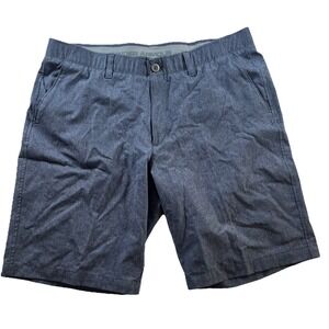 Under Armour Men's HeatGear Loose Fit Golf Shorts Size 38 Blue Heathered Flat